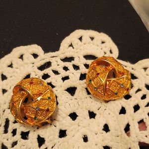 Vintage/ mid century clip on earrings